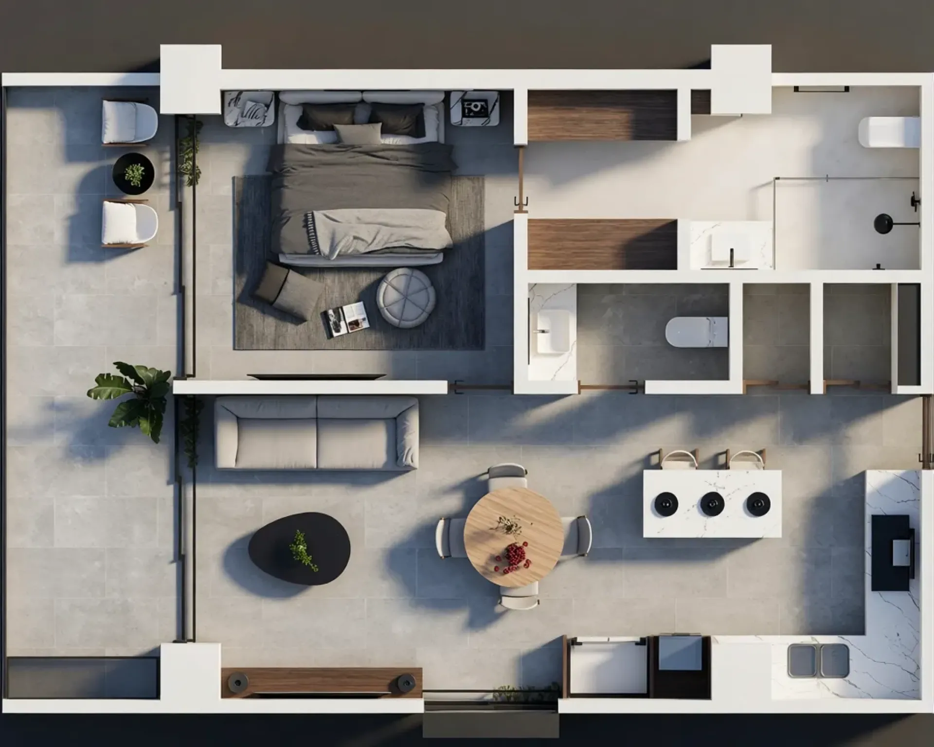 Isométrico Departamento 606 - MCS Fluvial